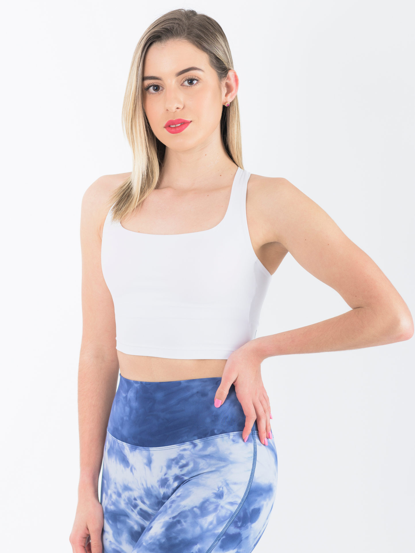 White Crossover Top