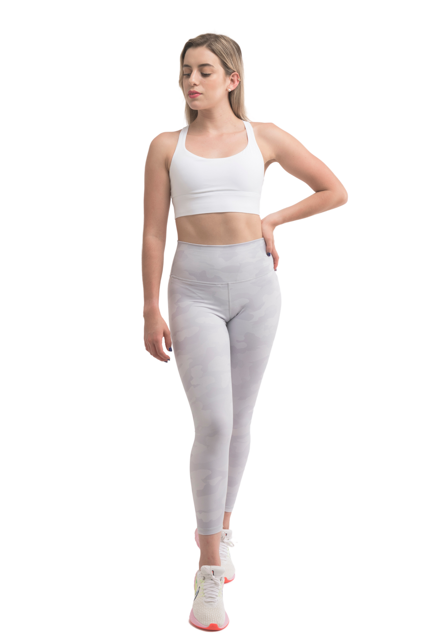 Camo Leggings White
