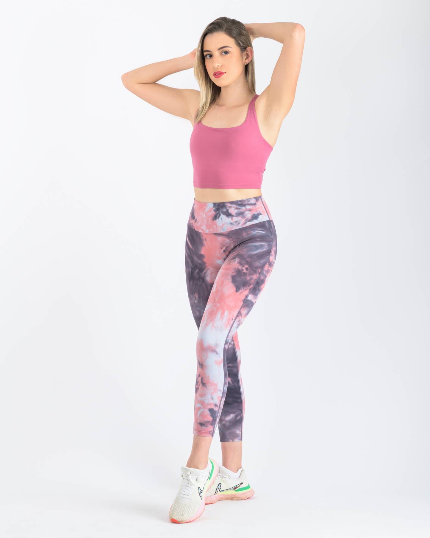 Tie Dye Leggings Pink