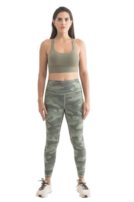 Camo Leggings Green