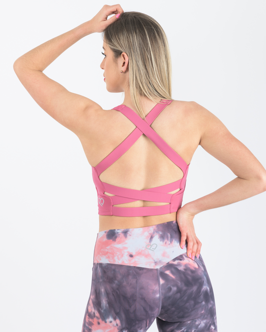 Pink Crossover Top
